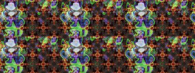 Çiçekler suluboya eskiz deseni. Raster Stili kumaş deseni.