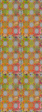 Raster illüstrasyonu. Şirin çiçek elementleri. Kusursuz. Gri ve kahverengi renkte çiçekler.