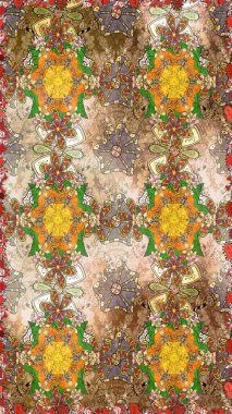 Doodle çiçekler ve dalları, otlar ve çiçekler. Elle çizilmiş. Raster resim. Güzel kumaş deseni.