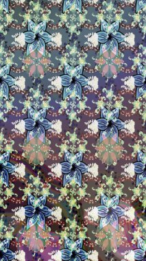 Zentangle soyut çiçekleri. Karalama çiçeği. Raster illüstrasyonu. Güzel kumaş deseni. Renkli Bahar Teması eskiz kalıbı. Düz Çiçek Elementleri Tasarımı.