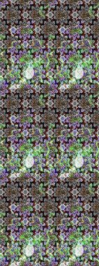 Raster düz çiçek çizim deseni. Gri renkli çiçekler. Tasarım hediye paketi, tebrik kartları, posterler ve afiş tasarımı.