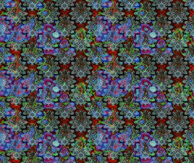 Renkli Bahar Teması eskiz kalıbı. Mavi renkli çiçekler. Çiçek desenli eskiz, yaz çiçekleri. Düz Çiçek Elementleri Tasarımı.