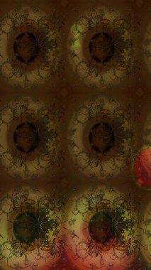 Güzel çiçek deseni. Renkli Bahar Teması eskiz kalıbı. Kahverengi ve gri renkli çiçekler. Düz Çiçek Elementleri Tasarımı.