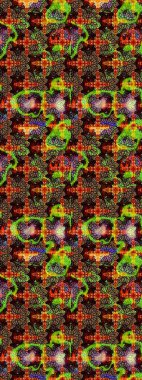 Kahverengi ve siyah renklerde. Anti-stres için soyut örnek sayfası. Raster illüstrasyonu.