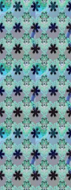 Küçük bir çiçekte eskiz deseni. Hoş bir çiçek geçmişi var. Raster illüstrasyonu. Güzel kumaş deseni.