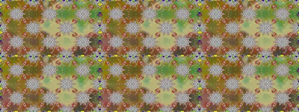 Raster illüstrasyonu. Kusursuz çiçek deseni duvar kâğıdı olarak kullanılabilir. Kahverengi ve gri renkte çiçekler.