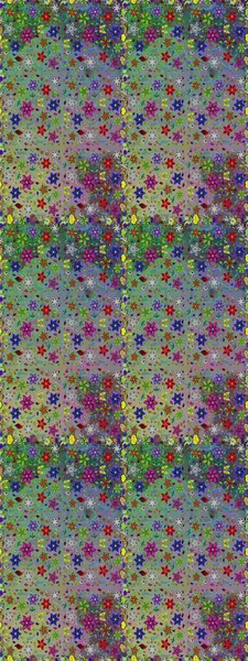 Yumuşak, bahar çiçekli arka plan. Çiçekli karalama şeklinde Raster çiçek deseni. Tarafsız ve yeşil renkte çiçekler.