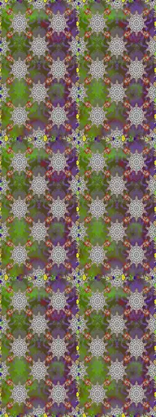 Gri ve yeşil renklerde bahar çiçekleri. Yaprak ve çiçeklerin suluboya resimleri, gri ve yeşil renklerde kusursuz desenler. Raster illüstrasyonu.