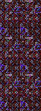 Parlak çiçekli halı renginde çizim deseni.