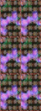 Etnik Mandala havlusu. Sınır Kızılderili çiçekli paisley patten. Kusursuz süs izi. Tebrik kartı geçmişi, boyama kitabı, arkaplan ve tekstil için kullanılabilir. Raster Henna tarzı.