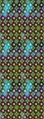 Yatak çarşafları, ceket, paket tasarımı, kumaş ve moda kavramları için tekstil baskısı. Çiçekleri, deniz kabukları, mandalaları ve suluboya efektleriyle donanma geçmişi. Çizim kalıbı etnik tasarım.