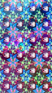 Dekorasyon ve tasarım için güzel bir desen. Suluboya çizim kalıbı. Moda baskısı. Çiçeğin suluboya çizimlerinin mükemmel deseni. Eski.