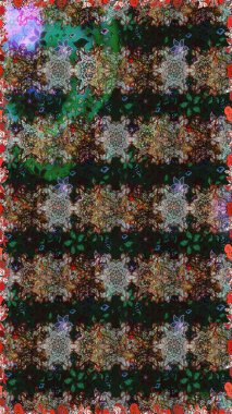 Paisley el çizimi elementler. Ev dekoru. Fantezi çiçekli kusursuz desen, doğal duvar kağıdı, çiçek desenli kıvrım çizimi..