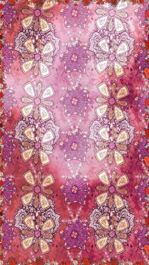 Moda baskıları için zarif bir şablon. Motley illüstrasyonu. Kusursuz. Çiçekli yaz çiçekleri. Küçük çiçekte güzel bir desen. Küçük renkli çiçekler..