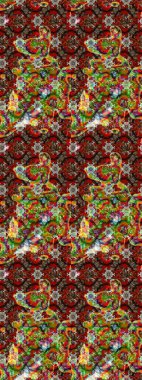 Süslü zentangle çizim dokusu, soyut çiçeklerle süslenmiş. Çiçek deseni duvar kağıdı, desen dolguları ve web sayfası arka planı için kullanılabilir. Şekillendirilmiş çiçekli çizim deseni.