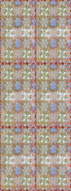 Sabıka fotoğraflarında, bebek kıyafetlerinde, duvar kâğıtlarında, paket kutularında falan kullanılabilir. Zarif, parlak ve kusursuz nötr çiçek deseni tasarımı.