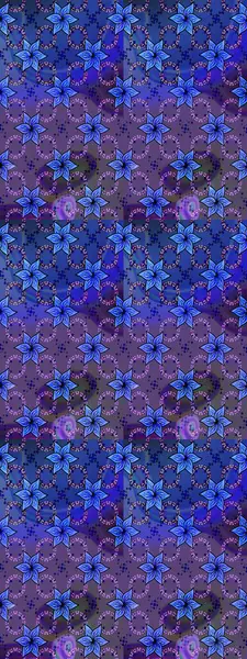 Mavi renkli çiçekler. Hediye ambalaj kağıdı, tebrik kartları, posterler ve pankart tasarımı. Raster düz çiçek çizim deseni.