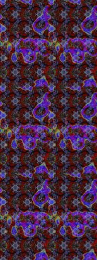 Kahverengi ve siyah renklerde bahar çiçekleri. Çiçek ve yapraklı karalama şeklinde Raster çiçek deseni. Raster illüstrasyonu.