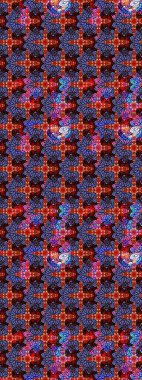 Düz Çiçek Elementleri Tasarımı. Raster illüstrasyonundaki çiçek desenli çizim. Mor renkli çiçekler. Renkli Bahar Teması çizim şablonu.