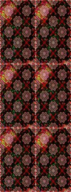 Siyah ve kahverengi renkte çiçekler. Raster düz çiçekleri pürüzsüz desen. Tasarım hediye paketi, tebrik kartları, posterler ve afiş tasarımı.