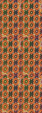 Şık bir grafik desen. Çiçek deseni. Kusursuz raster arka plan. Kahverengi renklerde altın elementler. Duvar kâğıdı barok, İspanyol kumaşı.