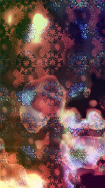 Kahverengi renkli çiçekler. Raster düz çiçek çizim deseni. Tasarım hediye paketi, tebrik kartları, posterler ve afiş tasarımı.