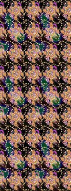 Çiçek arkaplanlı soyut zarafet eskiz deseni. Raster Güzel kumaş deseni.