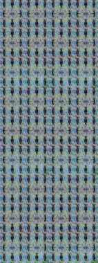 Mavi renkli çiçekler. Renkli Yaz Temalı eskiz kalıbı. Raster Illustrasyon 'daki Çiçek Deseni' nin son moda çizimi. Düz Çiçek Elementleri Tasarımı.