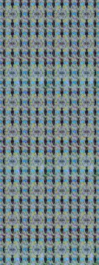 Mavi renkli çiçekler. Renkli Yaz Temalı eskiz kalıbı. Raster Illustrasyon 'daki Çiçek Deseni' nin son moda çizimi. Düz Çiçek Elementleri Tasarımı.