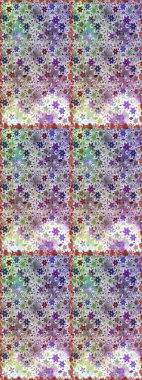 Soyut etnik raster kusursuz desen. Kabile sanatı boho baskısı, klasik çiçek arkaplanı. Arkaplan dokusu, duvar kağıdı, doğal renklerde çiçek teması.