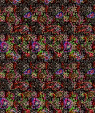 Siyah renkli çiçekler. El çizimi. Çiçekli eskiz deseni. Suluboya çizimi.