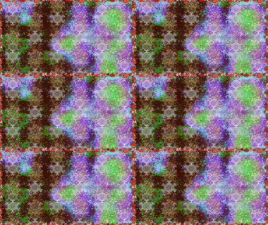 Kusursuz desen. Raster illüstrasyonu. Ultraviyole kumaş deseni. Organik motif arkaplanı.