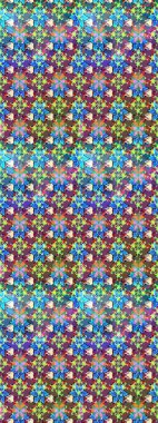 Tekstil veya kitap kapakları, imalat, duvar kağıtları, baskı, hediye paketi ve yapıştırma kitabı için çiçek eskizi geçmişi. Küçük çaplı çiçeklerdeki basit şirin desenler. Raster illüstrasyonu.