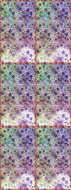 Soyut etnik raster kusursuz desen. Kabile sanatı boho baskısı, klasik çiçek arkaplanı. Arkaplan dokusu, duvar kağıdı, doğal renklerde çiçek teması.