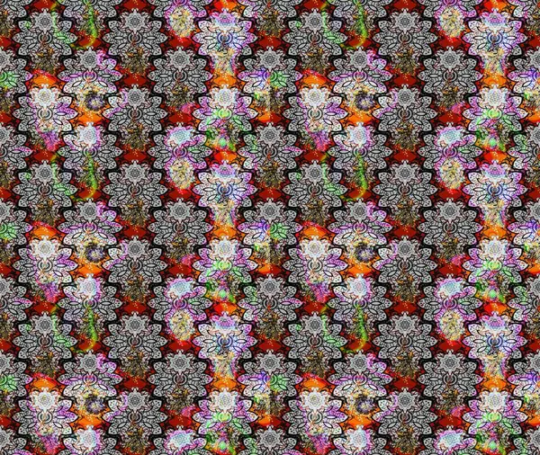 Parmak izi, kumaş, duvar kâğıdı, tekstil için raster dokusu. Nakış desenli çiçek deseni. Renkli grunge soyut arkaplanı Cologray çiçekleriyle zenginleştirir.