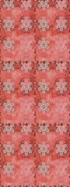 Pembe ve kahverengi renkte çiçekler. Raster illüstrasyonunda kusursuz çiçek deseni.