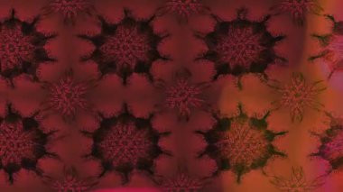 Renkli unsurlarla hareketli arka plan görüntüleri. Çiçekler. Eski model. Bayrak tarzı. Video kaydı. Şablon. Döngü. Kusursuz..