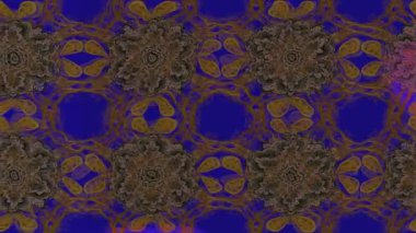 Renkli unsurlarla hareketli arka plan görüntüleri. Çiçekler. Eski model. Bayrak tarzı. Video kaydı. Şablon. Döngü. Kusursuz..