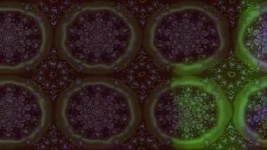 Renkli unsurlarla hareketli arka plan görüntüleri. Çiçekler. Eski model. Bayrak tarzı. Video kaydı. Şablon. Döngü. Kusursuz..