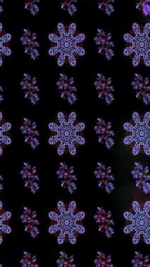 Renkli unsurlarla hareketli arka plan görüntüleri. Çiçekler. Eski model. Bayrak tarzı. Video kaydı. Şablon. Döngü. Kusursuz.. 