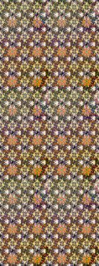 Kahverengi ve bej renkli yaz çiçekleri. Raster illüstrasyonu. Raster çiçek desenli ve çiçekli..