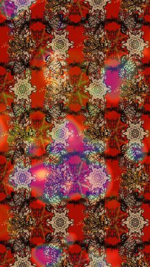 Renkli çiçekler. Renkli Bahar Teması eskiz kalıbı. Düz Çiçek Elementleri Tasarımı. Raster illüstrasyonunda çiçek deseni çizimi.