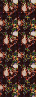 Moda baskıları için zarif bir şablon. Modern çiçek arkaplanı. Parlak renkli çiçekleri ve kahverengi ve gri renkte yaprakları olan harika bir çiçek deseni. Halk stili.