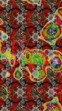 Küçük çaplı çiçeklerdeki basit şirin desenler. Tekstil veya kitap kapakları, imalat, duvar kağıtları, baskı, hediye paketi ve yapıştırma kitabı için çiçek eskizi geçmişi. Raster illüstrasyonu.