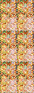 Tekrarlayan elementlerle soyut arkaplan oluşturun. Bej renkler ve altın elementler üzerinde altın pürüzsüz desen. Raster illüstrasyonu. Kusursuz, klasik altın desen..