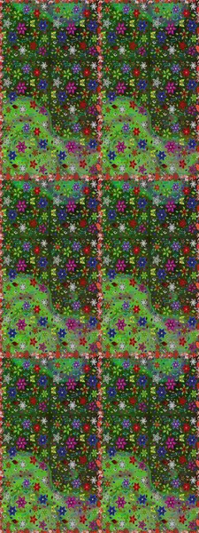 Çiçekli bahar çiçekleri. Küçük çiçekte güzel bir desen. Küçük renkli çiçekler. Moda baskıları için zarif bir şablon. Motley illüstrasyonu. Kusursuz..