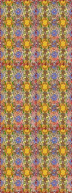 Kusursuz. Motley illüstrasyonu. Çiçekli yaz çiçekleri. Küçük renkli çiçekler. Küçük çiçekte güzel bir desen. Moda baskıları için zarif bir şablon.