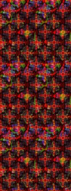 Küçük renkli çiçekler. Motley illüstrasyonu. Robot resim. Küçük çiçekte güzel bir desen. Çiçekli yaz çiçekleri. Moda baskıları için zarif bir şablon.