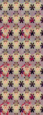 Çiçekli çiçek deseni, suluboya. Raster deseni. Küçük çiçekte güzel bir çiçek deseni..