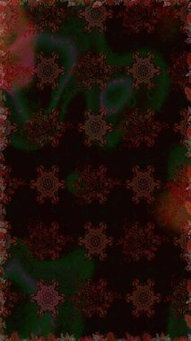 Siyah renkli çiçekler. Raster illüstrasyonu. Tropik, dikişsiz çiçek deseni..